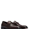 Hugo Boss Business Shoes-Leather loafers with branded riptape strap-boss near me 3