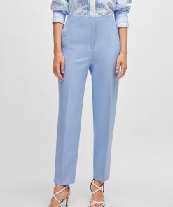 Hugo Boss Pants-Relaxed-fit trousers with a tapered leg-hugo boss near me