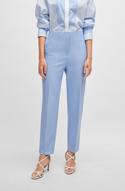 Hugo Boss Pants-Relaxed-fit trousers with a tapered leg-hugo boss near me