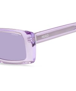 Hugo Boss Eyewear-Purple-acetate sunglasses with contrast logos-hugo boss sale 2