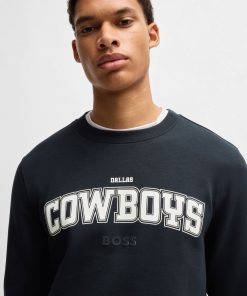 Hugo Boss Tracksuits-BOSS x NFL regular-fit sweatshirt with special branding-boss near me 2