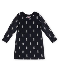 Hugo Boss-Kids’ two-in-one dress with foil-printed logos-hugo boss outlet