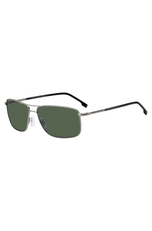 Hugo Boss Eyewear-Double-bridge sunglasses with green lenses-boss near me