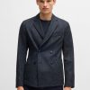 Hugo Boss Sport Coats-Modern-fit jacket in jersey with plissé pleats-hugo by hugo boss 3