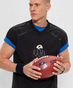 Hugo Boss T-Shirts-BOSS x NFL oversize-fit T-shirt with collaborative branding-hugoboss 2