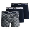 Hugo Boss Underwear-Five-pack of stretch-cotton trunks with logo waistbands-boss store 3