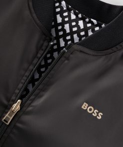 Hugo Boss-Kids’ reversible jacket with plain and monogram designs-hugo boss store near me 2