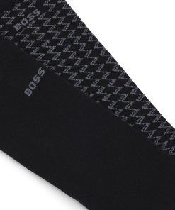 Hugo Boss Socks-Two-pack of regular-length socks in cotton-hugo 2