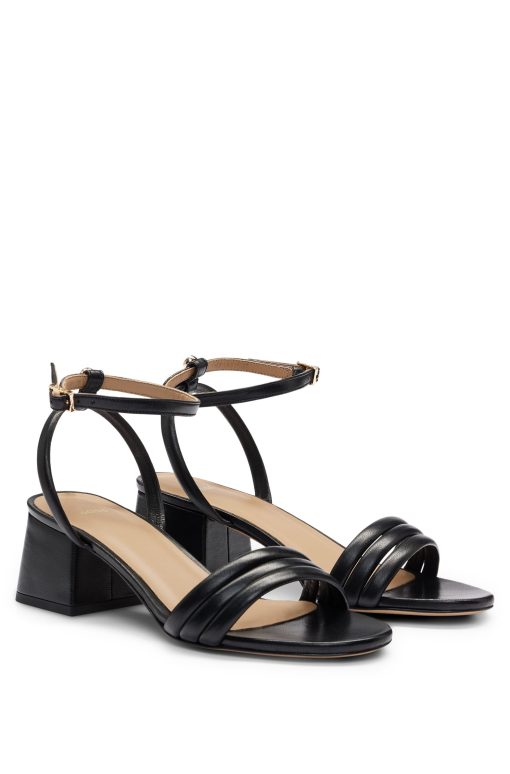 Hugo Boss Sandals-Padded-strap sandals with block heel-hugoboss