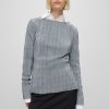 Hugo Boss Blouses-Travel-friendly blouse in wrinkle-resistant wool-hugo boss sale 3