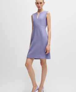 Hugo Boss Dresses-Sleeveless dress with notch neckline-boss outlet