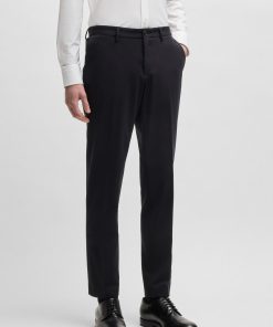 Hugo Boss-Slim-fit trousers in performance-stretch jersey-hugo by hugo boss