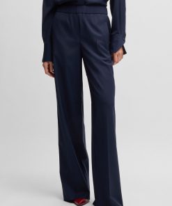 Hugo Boss Pants-Relaxed-fit trousers in wool-hugo by hugo boss