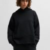 Hugo Boss Sweaters and Cardigans-Stacked-logo relaxed-fit hoodie with seasonal print-boss store 4