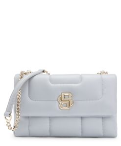 Hugo Boss Bags-Quilted shoulder bag with Double B monogram hardware-hugo