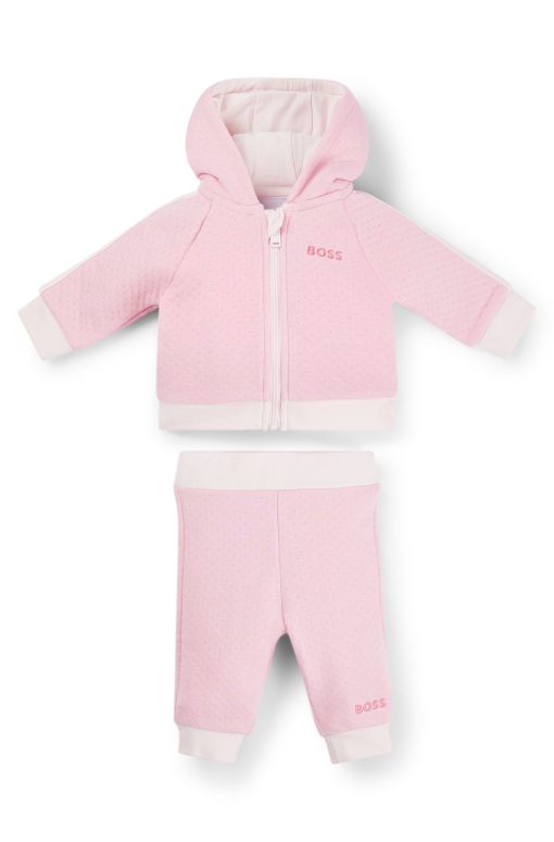 Hugo Boss-Gift-boxed logo tracksuit for babies-boss store