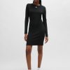 Hugo Boss Dresses-Bodycon dress with thick straps-hugo boss sale 3