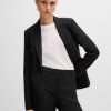 Hugo Boss Tailored Jackets-Relaxed-fit jacket in herringbone stretch fabric-hugo boss store 3