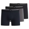 Hugo Boss Underwear-Three-pack of stretch-cotton trunks with logo waistbands-hugo boss store 3