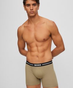 Hugo Boss Underwear-Three-pack of stretch-cotton boxer briefs-hugo boss sale 2