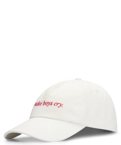 Hugo Boss Hats and Gloves-Cotton-twill cap with embroidered slogan-hugo boss store near me