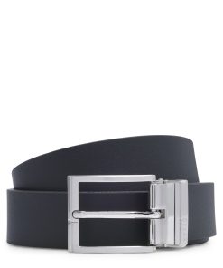 Hugo Boss Belts-Reversible belt in Italian leather-boss hugo