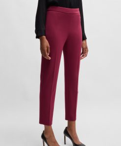 Hugo Boss Pants-Regular-fit trousers in stretch fabric with tapered leg-hugo boss store