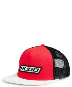 Hugo Boss-Trucker cap in cotton twill with racing-inspired details-boss near me