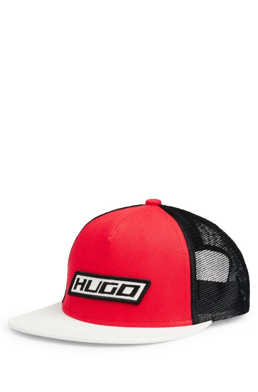 Hugo Boss-Trucker cap in cotton twill with racing-inspired details-boss near me