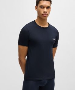 Hugo Boss-Three-pack of underwear T-shirts in cotton jersey-hugo boss store near me 2