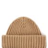 Hugo Boss-Wool beanie hat with logo badge-hugo boss sale 3