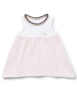 Hugo Boss-Baby dress in stretch cotton with monogram-patterned skirt-boss near me