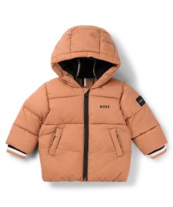 Hugo Boss-Kids’ padded jacket with logo details-boss outlet 2