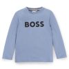 Hugo Boss-Kids’ T-shirt in cotton with monograms and logo print-hugo 3