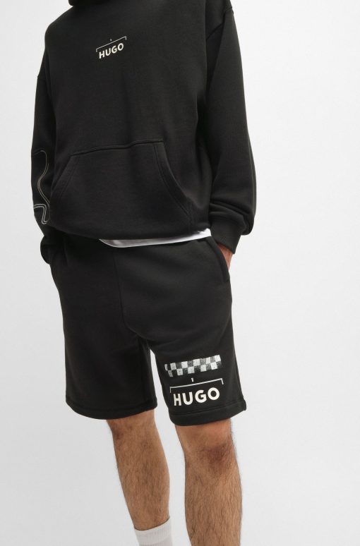 Hugo Boss Sweatshirts and Jogging Pants-Shorts with racing print-boss outlet - Image 2