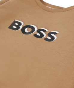 Hugo Boss-Kids’ fleece sweatshirt with embossed logo-hugo by hugo boss 2