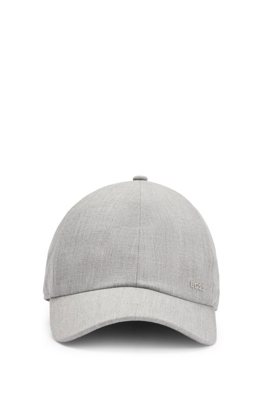 Hugo Boss-Peached-twill cap with logo lettering-hugo - Image 2