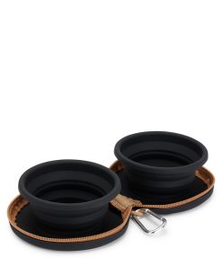 Hugo Boss Dog Accessories-Collapsible dog bowls in silicone with zip-up case-hugoboss