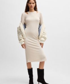 Hugo Boss Dresses-Two-in-one dress with layered effect-hugo boss sale 2