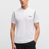 Hugo Boss Polo Shirts-Cotton-piqué polo shirt with Double B monogram-hugo boss store 4