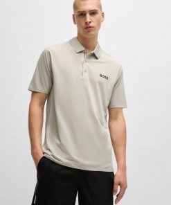 Hugo Boss Polo Shirts-BOSS x Matteo Berrettini slim-fit polo shirt with UV protection-boss near me