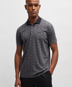 Hugo Boss Polo Shirts-Paddy polo shirt in printed stretch cotton-hugo boss sale