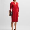 Hugo Boss Dresses-Bodycon dress in ottoman cotton-hugo boss sale 3