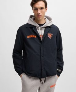 Hugo Boss Jackets and Coats-BOSS x NFL water-repellent jacket with embroidered branding-boss hugo