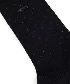 Hugo Boss Socks- Regular-length socks in a mercerised-cotton blend-hugo boss store near me 2