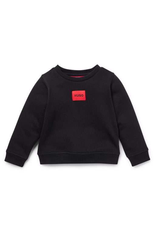 Hugo Boss-Kids' sweatshirt with red logo label-boss store near me