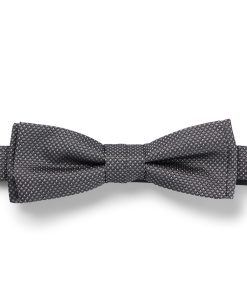 Hugo Boss Ties and Pocket Squares-Italian-made bow tie in micro-pattern silk jacquard-boss near me