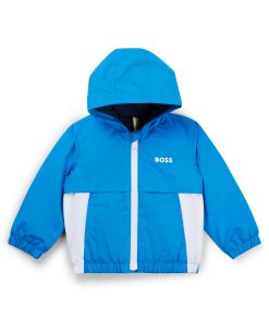 Hugo Boss-Kids’ color-block windbreaker with appearing monogram print-hugo by hugo boss 2