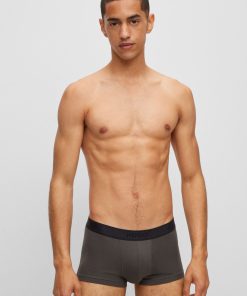 Hugo Boss Underwear-Stretch-cotton trunks with playing-card logo-hugo boss near me 2