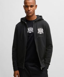 Hugo Boss Tracksuits-BOSS x NFL zip-up hoodie with special branding-hugo boss store near me